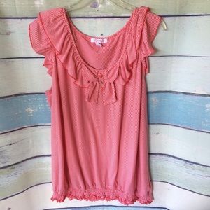 Zena pink white top